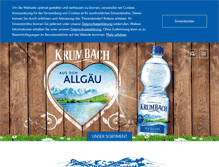 Tablet Screenshot of krumbach-mineralwasser.de